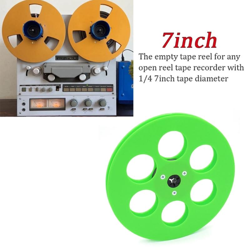 7Inch 1/4Inch Empty Tape Reel Constructed From Durability ABS For Long Use And Noise Reduction In Recorders