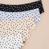 Women's Seamless Printed Thong: Sexy Ice Silk, Light & Thin Triangle Briefs