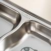 304 Stainless Steel Serving Plates, Food Portion Plates with Compartments, Dining Tray for Kids Adults