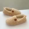 Indoor Household Slippers Thickened Fleece Memory Foam Slippers Winter Warm Adult Postpartum Shoes Wholesale Cotton Footwear