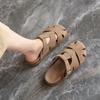 Women Summer Slippers Casual Girl Sandals Close Toe Plus Size Pink Yellow Khaki Slide Slippers