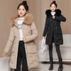 Padded Clothes, Padded Clothes, Women's Winter Coat, New Long Slim-fitting Waist, Big Fur Collar, Padded Jacket Thickened.
