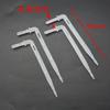 100pcS White 4/7 arrow dropper drip Arrow Emitter Curved Arrow Dripper Plants Bend Sprinklers Micro Irrigation System for 4/7m