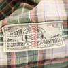 CUSHMAN Check Pattern Short sleeve Linen-like shirt L Green system Men's Used