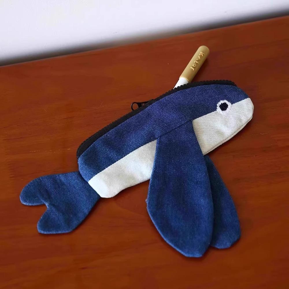 

Little Flying Fish Pen Bag Large Capacity Pen Pouch Portable Pencil Case Gift Flying Fish