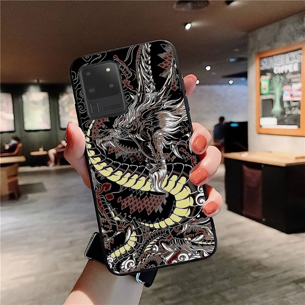 Chinese Dragon Phone Case For Samsung S 24 Fe 25 Ultra Plus 20 Lite 21 30 22 23 24 22 Ultra 5G Fundas
