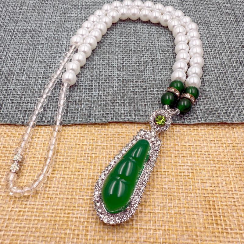 Chinese Style Pearl Guanyin Buddha Necklace Pendant Exquisite Versatile Sweater Chain Fashion Jewelry Mother'S Day Gift