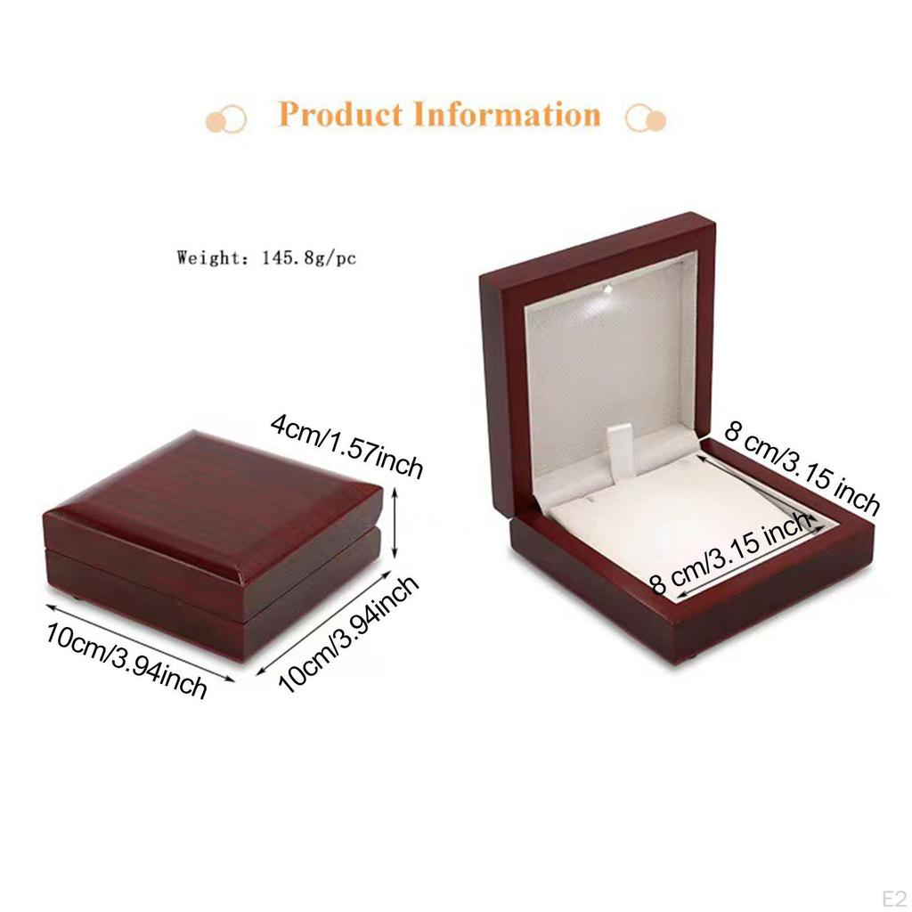 Jewelry Box Organizer Multifunctional Gifts Wood Ornament Storage Case for Bangle Daughter