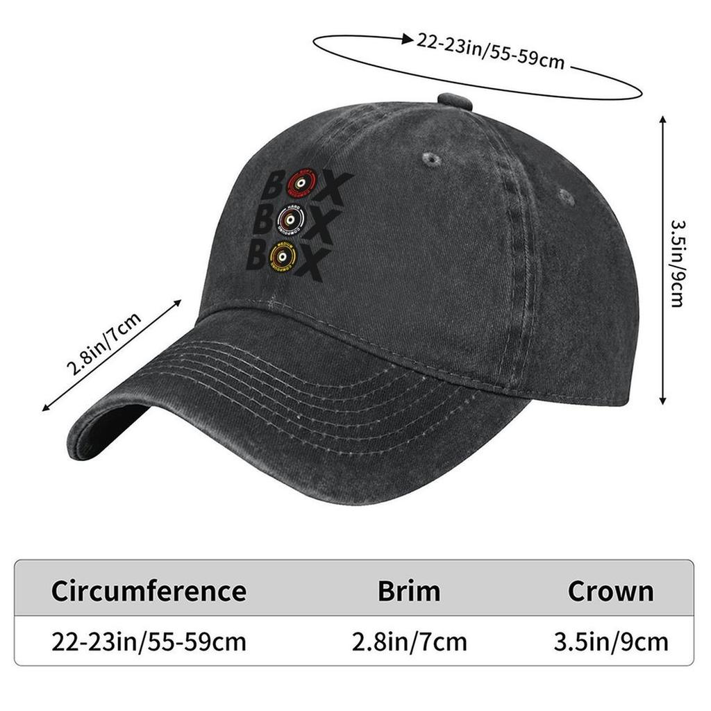 2026 Box Box Box Infographic F1 Tyre Compound Design Baseball Cap Vintage Military Tactical Cap Summer Hat Luxury Woman Men's