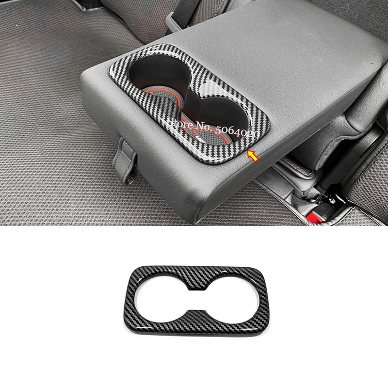 For Hyundai Tucson NX4 2021 2022 2023 Hybrid N Line ABS Car Seat Back Row Water Cup Holder Cover Frame Trim Sticker Accessories