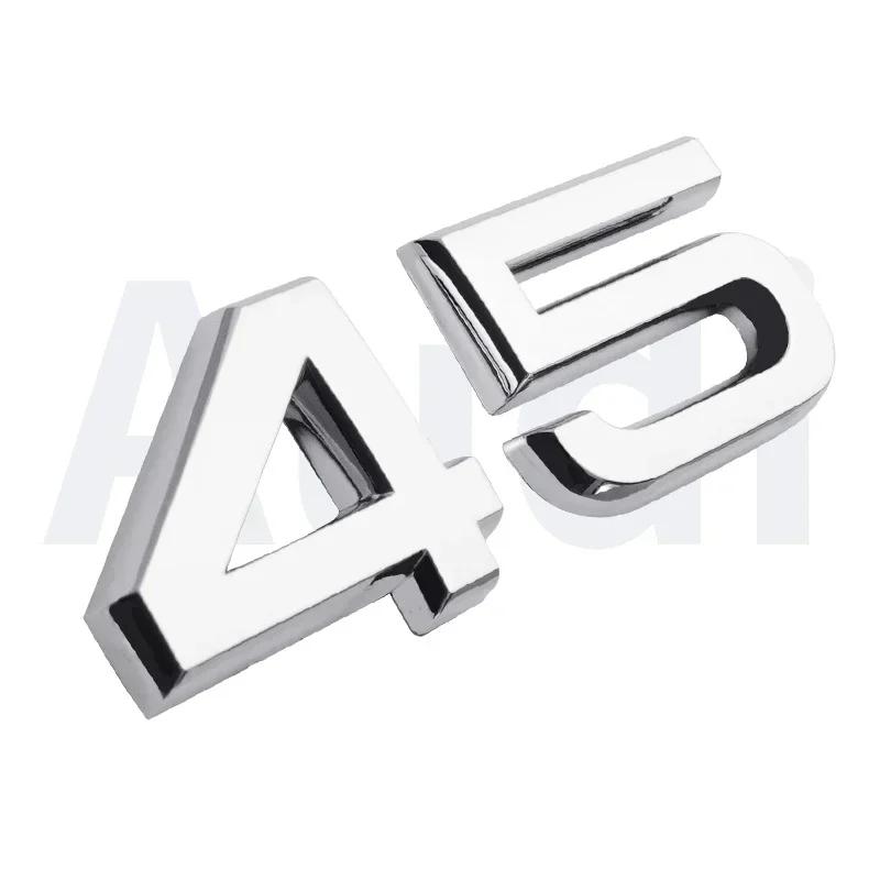 30TFSI 35TFSI 40TFSI 45TFSI 50TFSI 55TFSI Cromo Argento Lettere Emblema Distintivo Logo Baule Auto Adesivo per Audi A4 A5 A6 Q3 Q5 Q7