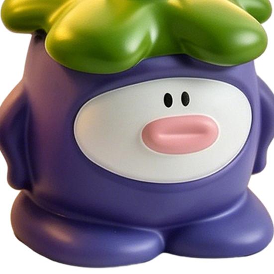 450ML Cartoon Mangosteen Soap Dispenser, Refillable Liquid Hand Soap Shower Gel Container, Bathroom Empty Pump Lotion Bottle