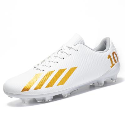 Low-Top Football Shoes Tf Broken Nails Artificial Turf Fg Nails Leather Feet Male And Female Students Football Shoes