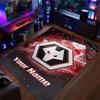 Crystal Velvet Rug Wolverhampton Wanderers Football Print Custom Name Text Floor Mat Home Decor