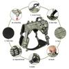 Heavy Duty Tactical Harness for Large Dogs Tactical Military Vest Multi-Functional Adjustable Pet Explosion Proof Training Vest