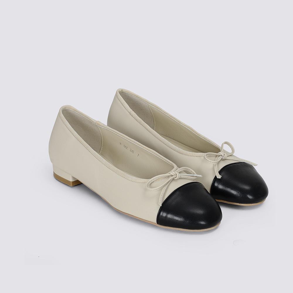 Siinvii Two-Tone Ribbon Flat Shoes_Mmfl240202 (A Type)