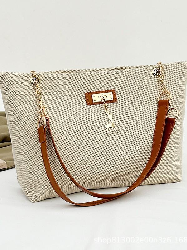 Модная повседневная минималистичная женская сумка-тоут через плечо под мышку