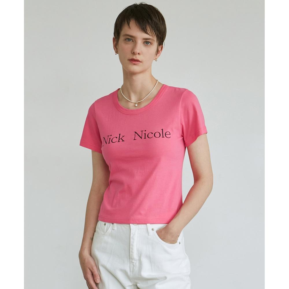 

NICKNICOLE VIVID NICOLE HALF TEEHOTPINK