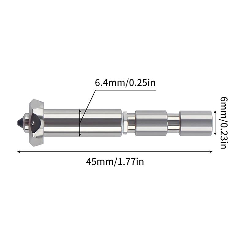 Für Anycubic Kobra 3 Max Düse Hotend Kobra 3 Max Kombi Schnellwechseldüse Gehärteter Stahl 0.4 0.6 0.8 Kobra 3 Max Zubehör