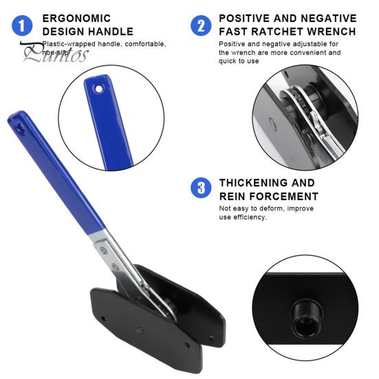 Brake Caliper Tool Universal Disc Brake Piston Caliper Compression Tool with 2 Brake Caliper Hooks Brake Caliper Press 360 Degree Ratchet Brake Tool