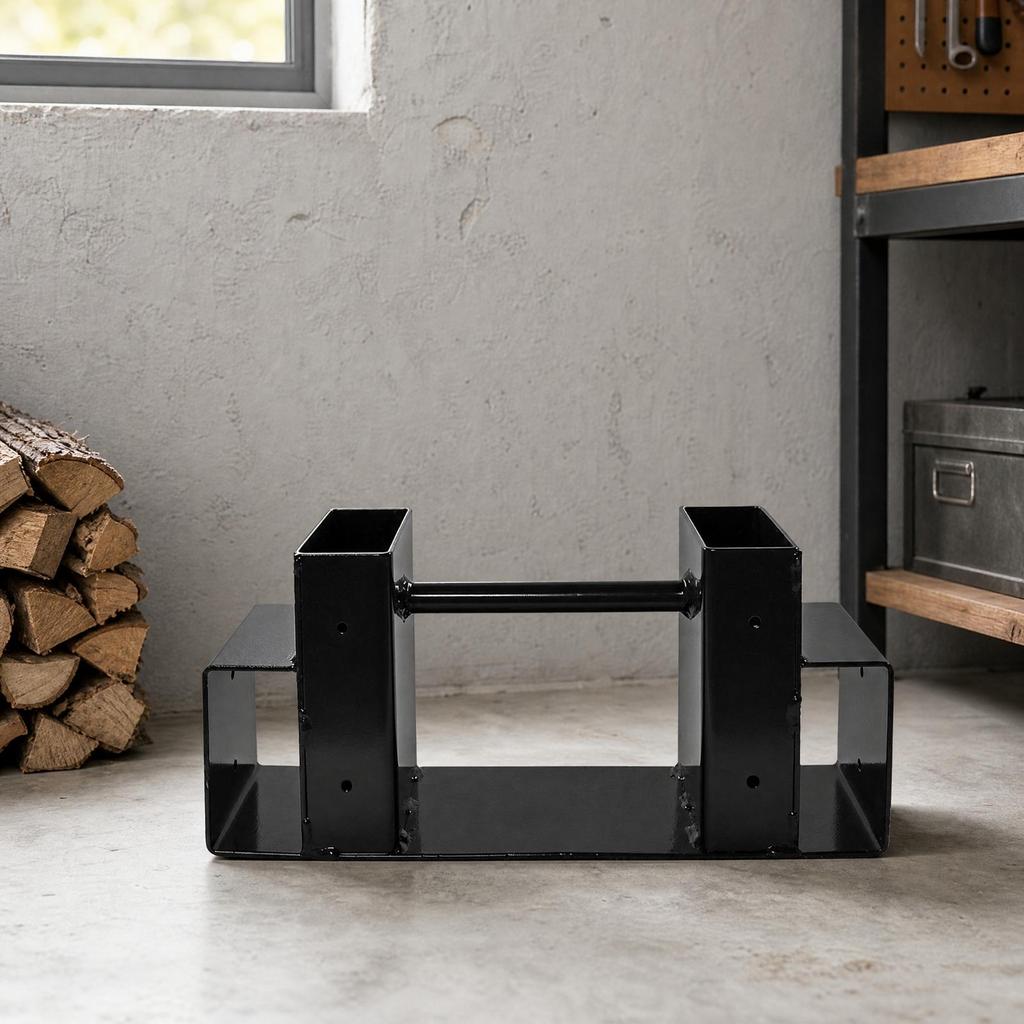 2 Pieces Carbon Steel Firewood Rack Component Sturdy for Patios, Garages