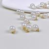 10 pièces Bouton Perle Mode Couture Vêtement Sac Bricolage Artisanat Perle Artificielle Haute Qualité Bouton Décoratif Métallique Accessoires