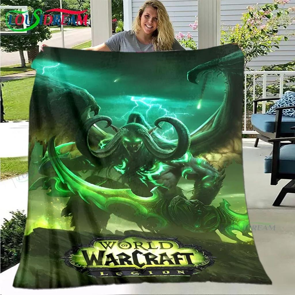 Luxury Game World W-Warcraft Blanket,Flannel Throw Blanket for Home Bedroom Bed Sofa Picnic Office Hiking Leisure Nap