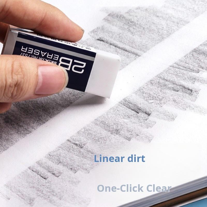 Non-Toxic 24Pcs Low Dust 4B Eraser Clean Residue Free Children Student Stationery Boxed Primary School Writing Supplies