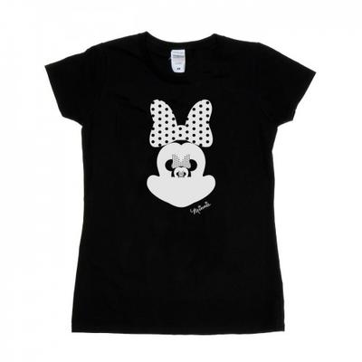 Damen/Damen Minnie Maus Spiegel-Illusion Baumwoll-T-Shirt