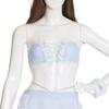 Clearstone SugarWhip Cosplay Halloween Bunny Maid Milk Blue Soda, Women's,