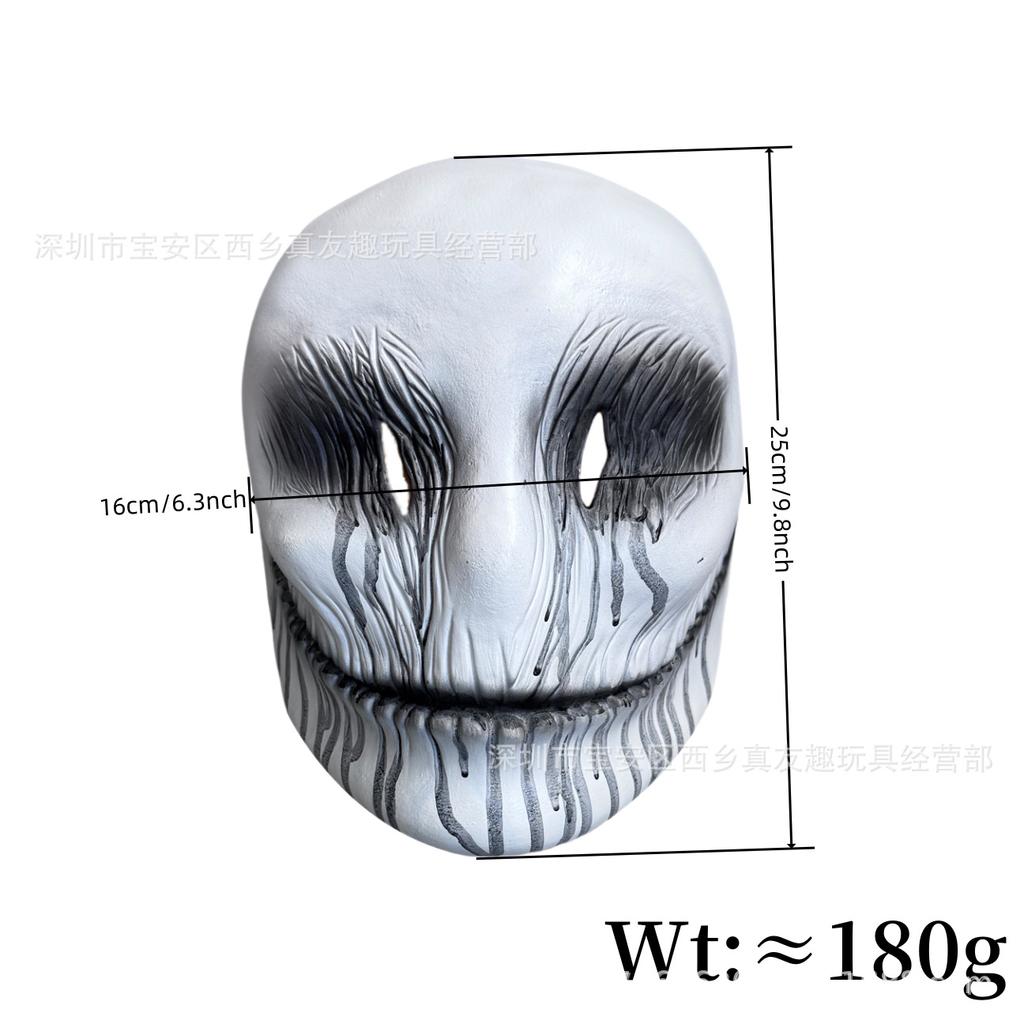Fabbrica di Maschere Fantasma Bianco Sorriso Sottile Accessori Costumi Horror Halloween Carnevale
