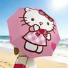 Hello Kitty 8 Ribs 3Fold Black Glue Uv Protection Umbrella Sun Protection Rainproof Compact Folding Umbrella For Travel Daily Use C923590