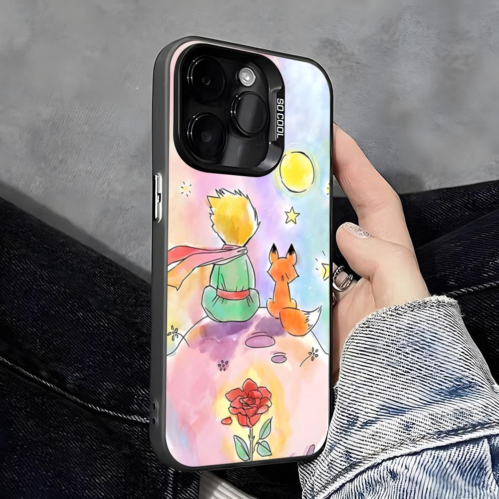 The Little P-Prince Phone Case For IPhone 17 Pro Max 16 Pro Max 15 14 13 11 12 Mini Xs X Xr 7 8 Plus Se Color Silver Cover