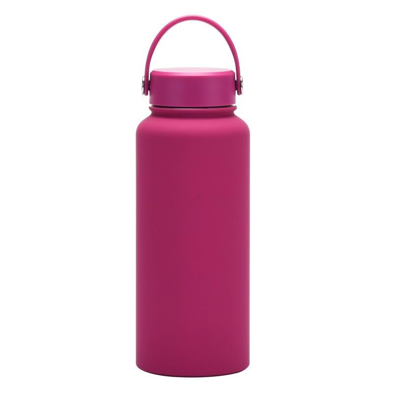 1L Stainless Steel Vacuum Insulated Water Bottle With Wide Mouth Portable Outdoor Sports Travel