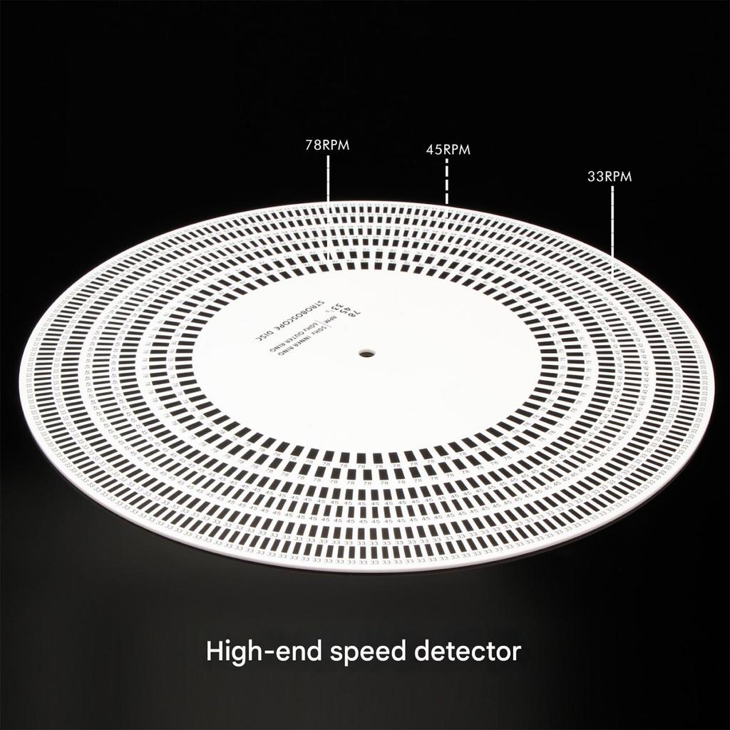 Acrylic Phonograph Speed Calibration Tool Meter With Clear 33/45/78 RPM Marking For Audiophiles