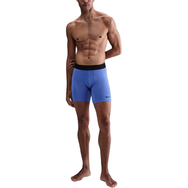 Nike Logo Slim Fit Three-Quarter Sports Shorts Men Shorts Comet-Blue FB7958-411