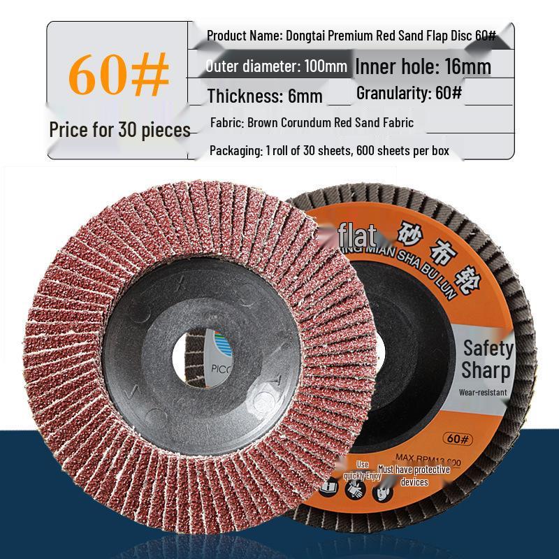 Flap Disc for Angle Grinder, Metal & Stainless Steel Polishing, Thousand Leaf Sanding Wheel