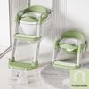 Foldable Children's Toilet Ladder with Backrest