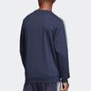 Adidas Three-Stripe Long Sleeve Sweatshirt Men Tops Ink-Blue DU0484