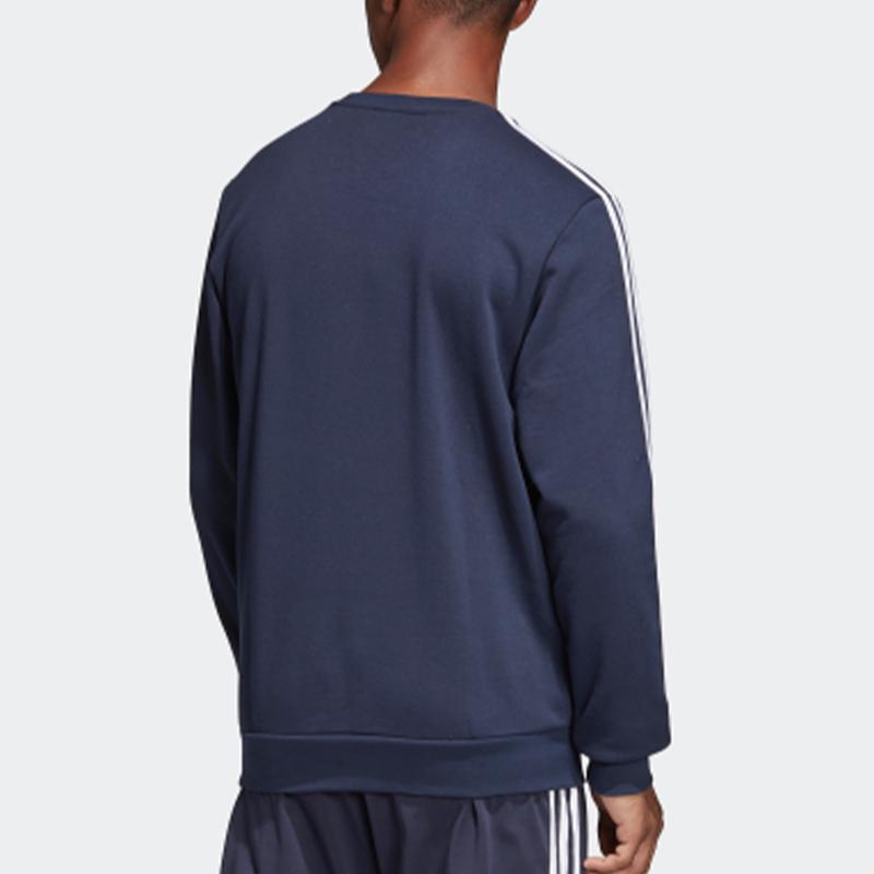 Adidas Three-Stripe Long Sleeve Sweatshirt Men Tops Ink-Blue DU0484