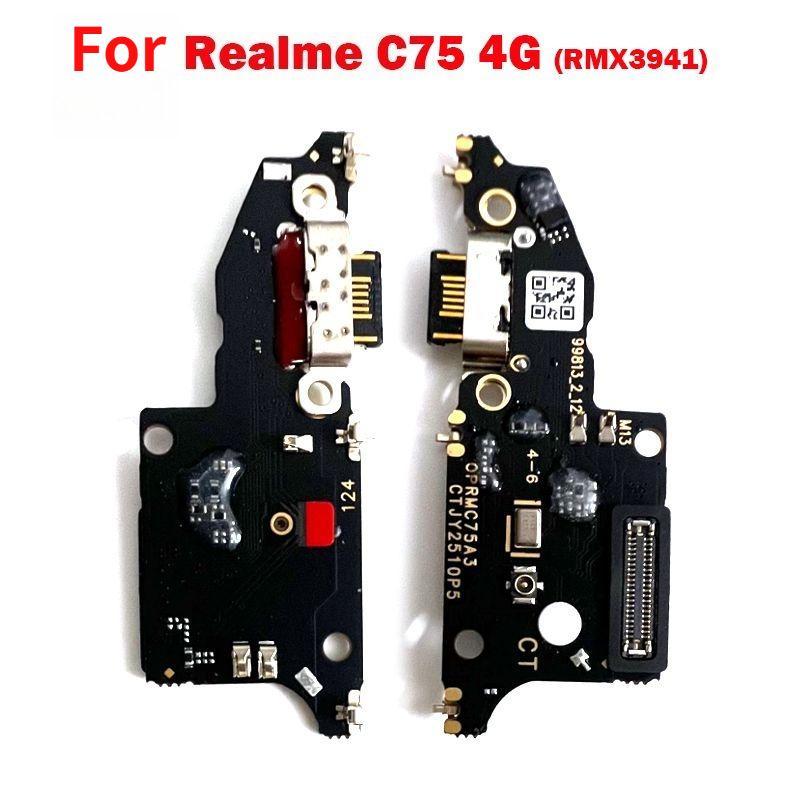 For OPPO Realme C75 4G (RMX3941) USB Charging Port Dock Connector Charger Board Microphone Module Flex Cable