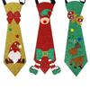 Felt Christmas Tie Ornaments - Snowman, Reindeer, Christmas Tree Décor