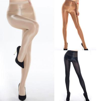 Super Brillante Brillante Mujer Sexy Talla 70D Medias Elásticas Plus Pantys Medias