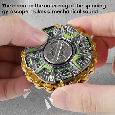 Fingertip Spinner Hand-eye Coordination Smooth Bearings Double-sided Rotatable Mechanical Sound Effect Decompression Toy