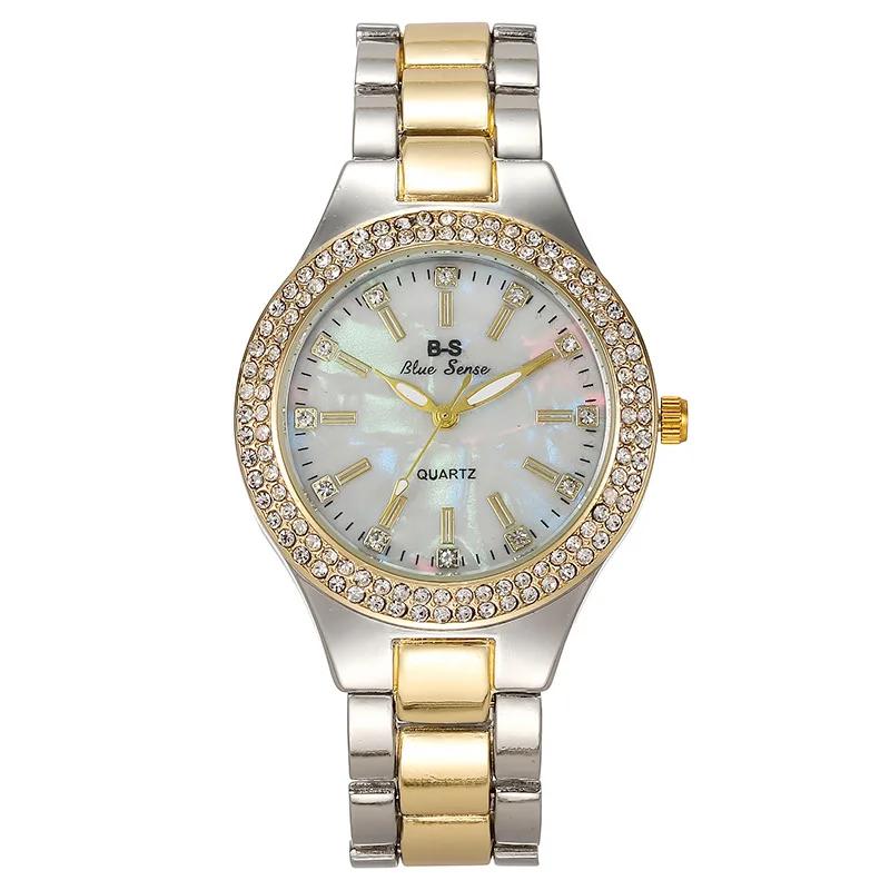 Fashion Ladies Wrist Watches Dress Gold Watch Woman Crystal Diamond Watches Stainless Steel Silver Clock Women Montre Femme