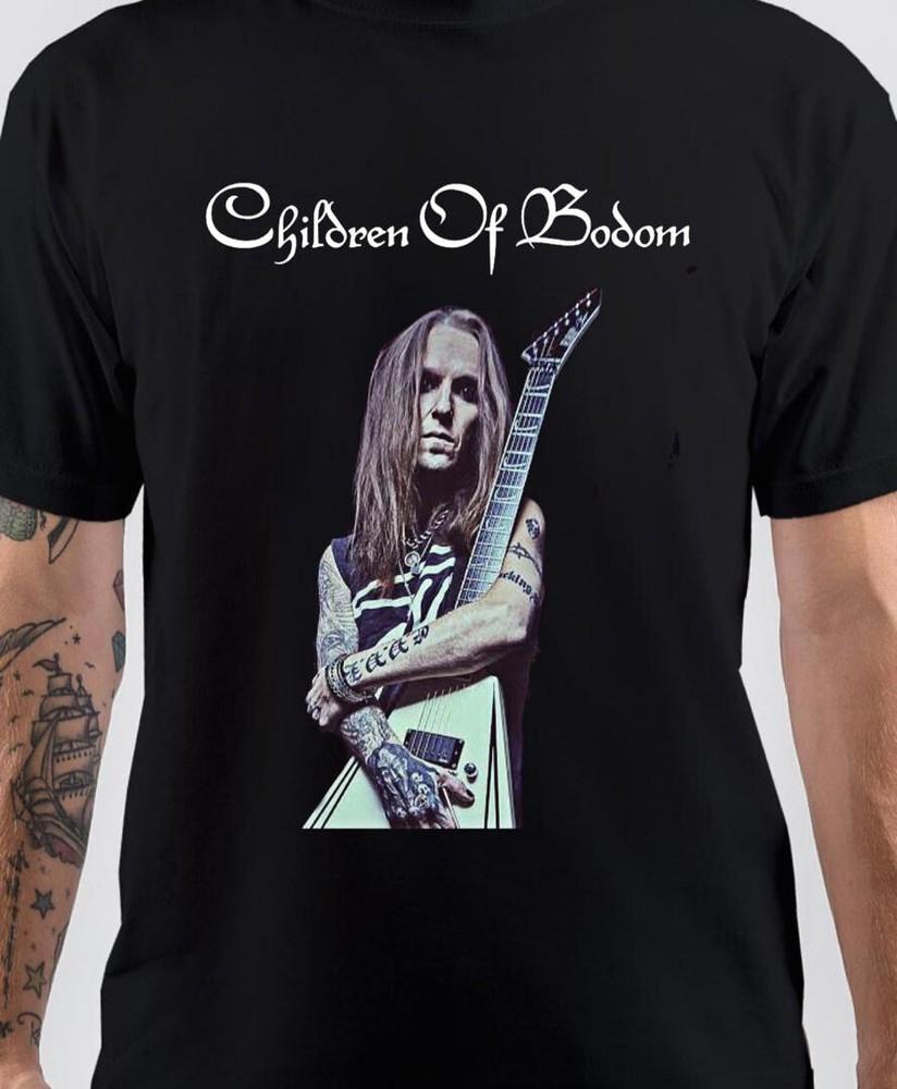 

РАСПРОДАЖА Футболка унисекс с принтом группы Children of Bodom для мужчин Черная Все размеры от S до 5XL Унисекс Футболка L