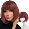 Unique Fashion with Multiple Synthetic Short Straight Bob Wigs with Bangs for Women and Girls Cosplay Costume Party Gifts