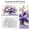 Frame Flowers Diy Paint By Numbers Kits For Adults Decorative Painting With Numbers Handicrafts For Diy Gift Home Decors 40x50cm