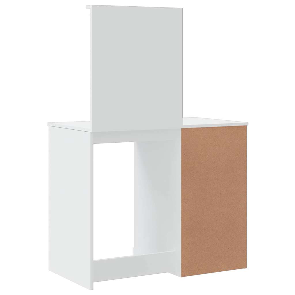 Makeup Table with LED Lights White 90 X 42 X 132.5 Cm