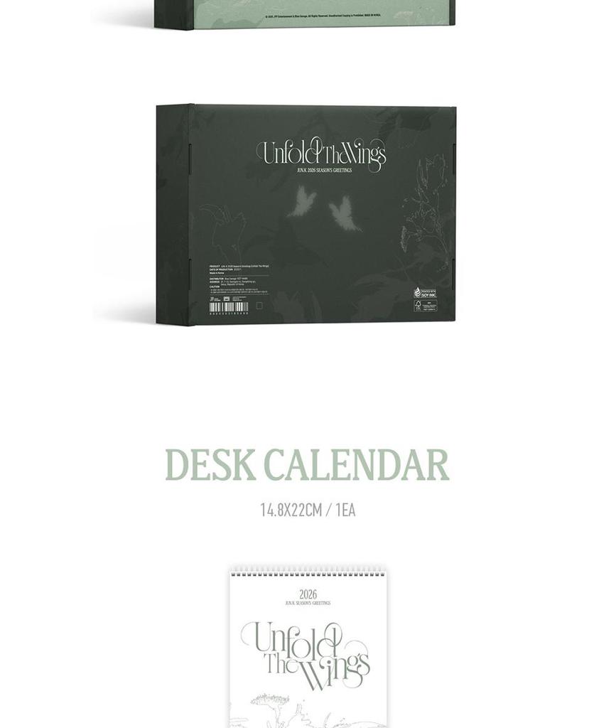 [PRE-ORDER] JUN.K (2PM) [Unfold The Wings] 2026 SEASON'S GREETINGS